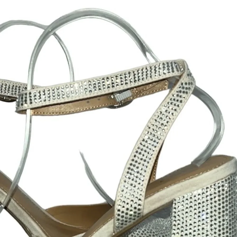 NY&Co Rhinestone Embellished Platform Heels